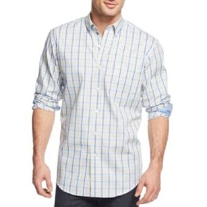 Club Room Button Down Shirt - Great Crisp Spring Colors!!